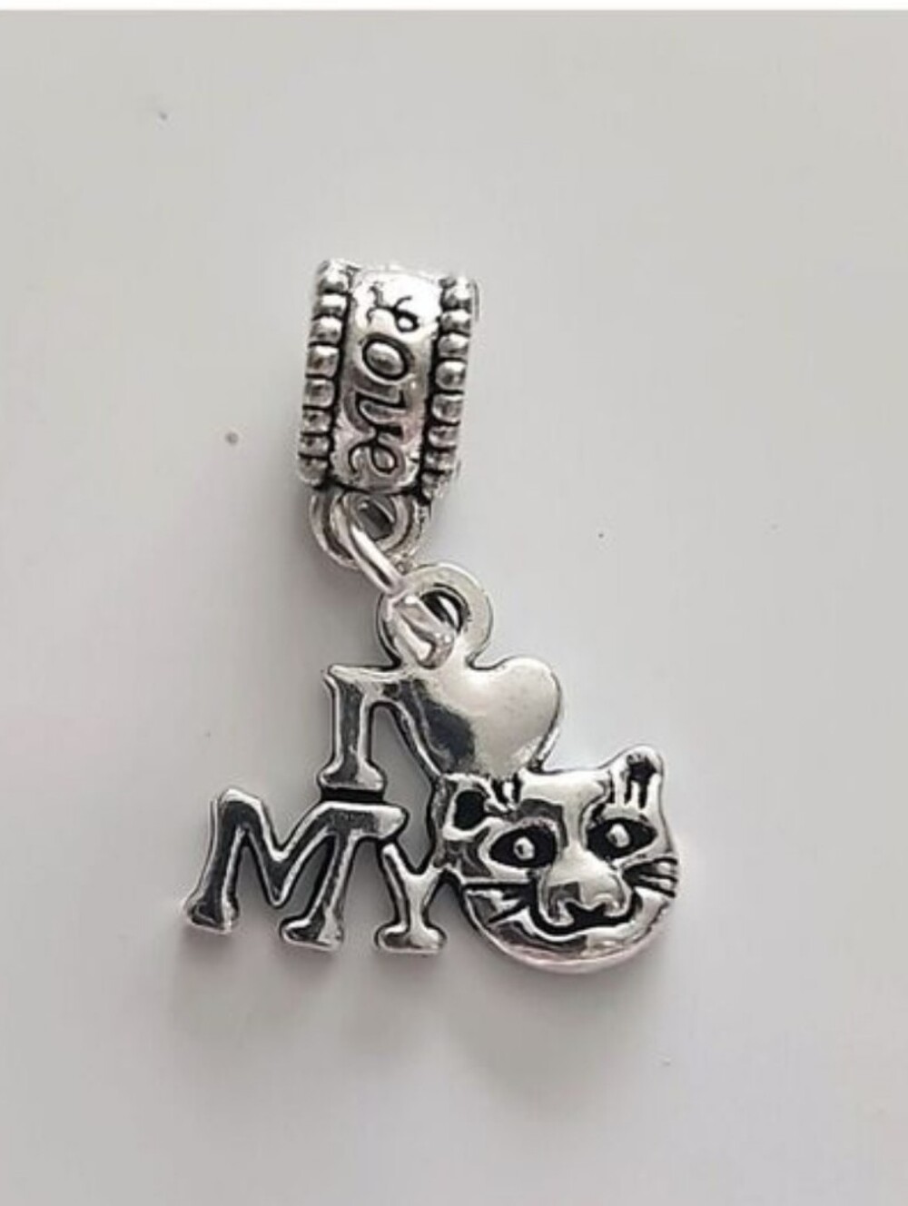 I Love My Cat Charm Fits pandora